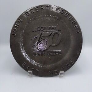 Genuine‎ John Deere Foundry East Moline 150th Anniversary Cast Iron Plate 1987